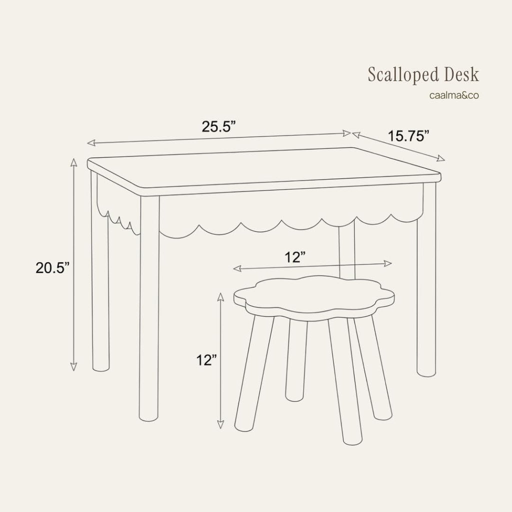 Montessori Kids Table & Chair Set with Storage