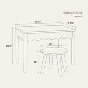 Montessori Kids Table & Chair Set with Storage