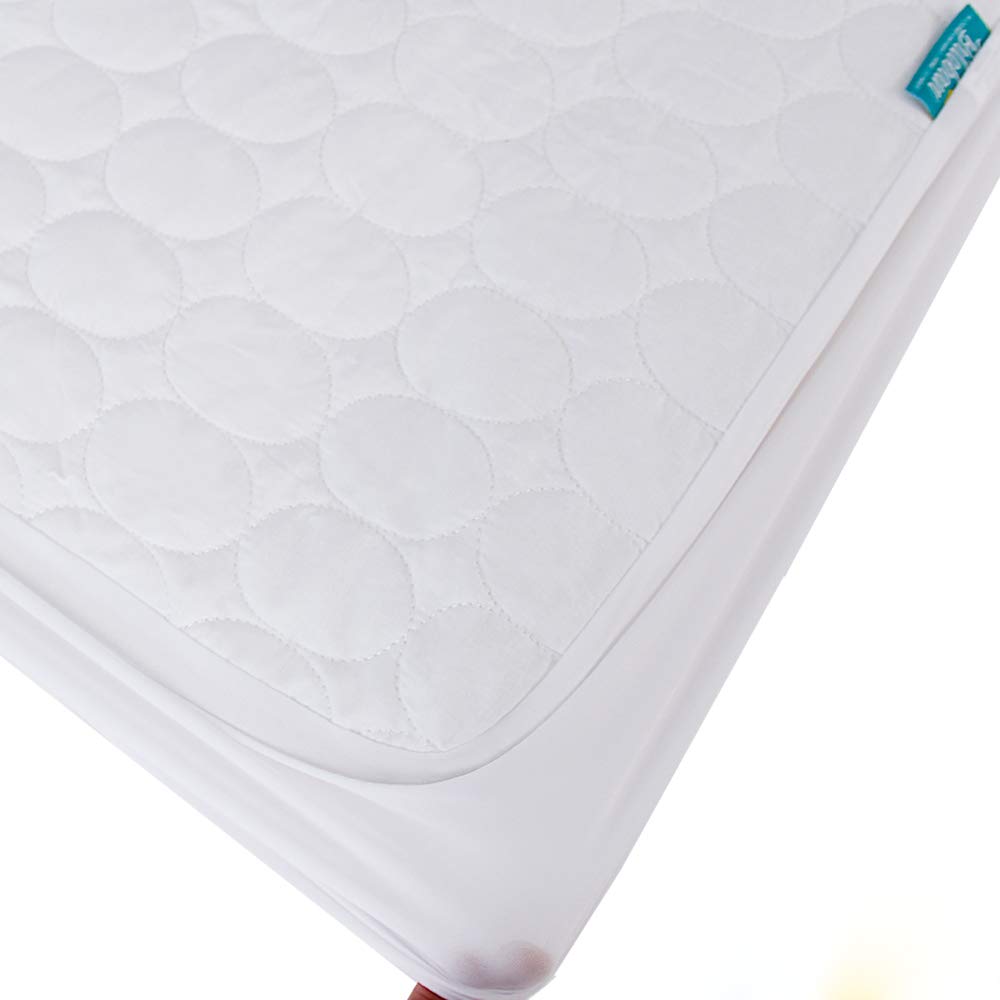 Waterproof Crib Mattress Protector - 2-Pack White