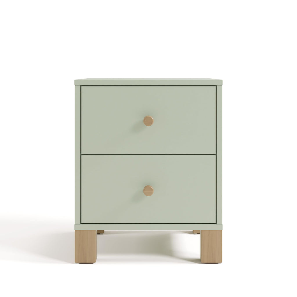2-Drawer Kids Nightstand - Sage & Driftwood