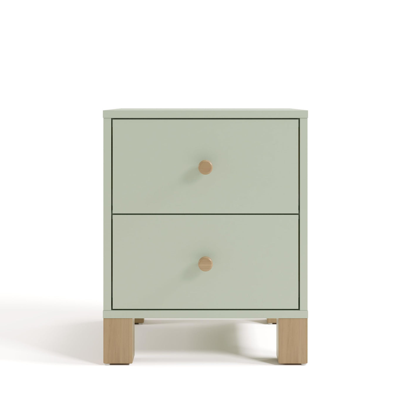 2-Drawer Kids Nightstand - Sage & Driftwood