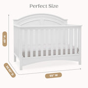6-in-1 Convertible Crib - White