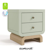 2-Drawer Kids Nightstand - Sage & Driftwood