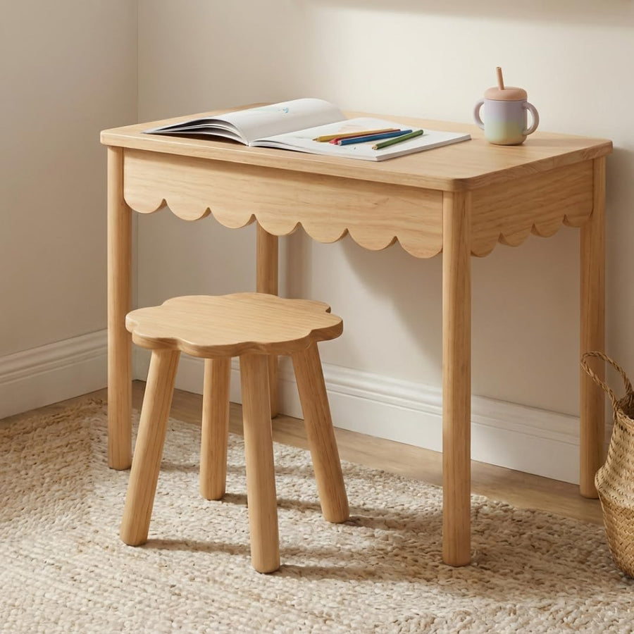 Montessori Kids Table & Chair Set with Storage