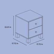 2-Drawer Kids Nightstand - Sage & Driftwood