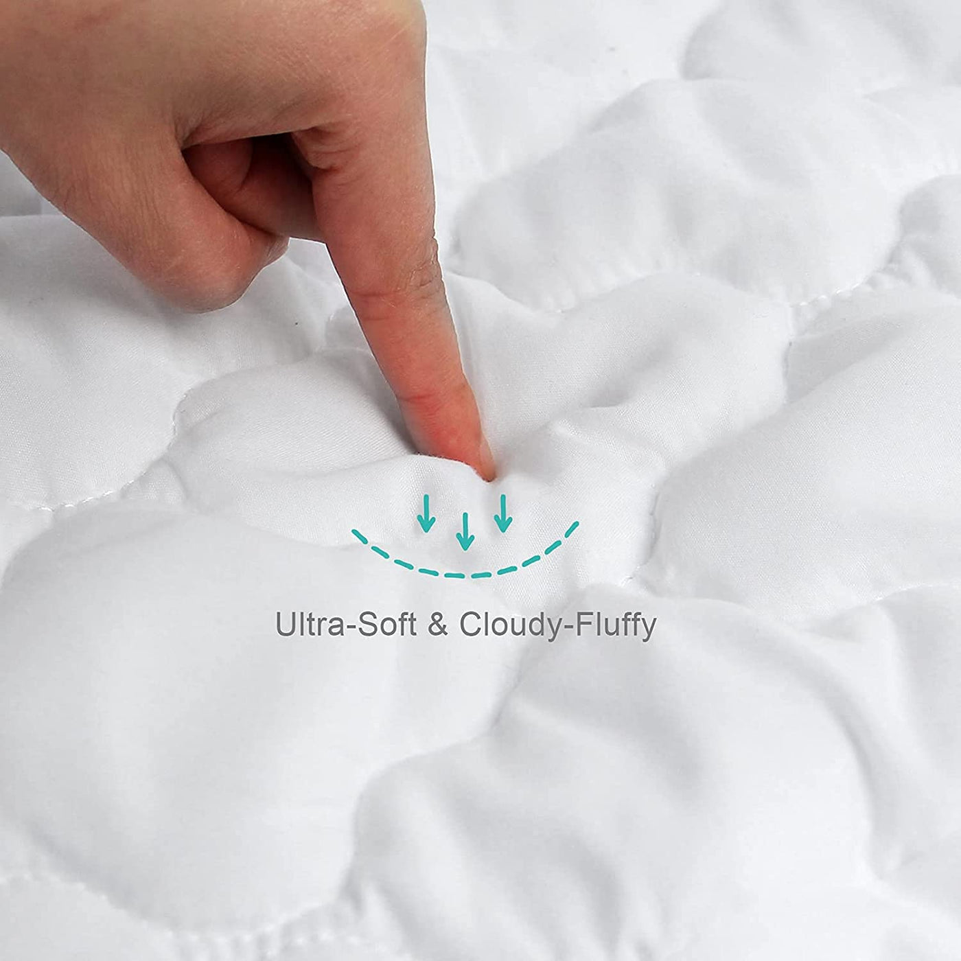 Waterproof Crib Mattress Protector - White