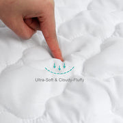 Waterproof Crib Mattress Protector - White