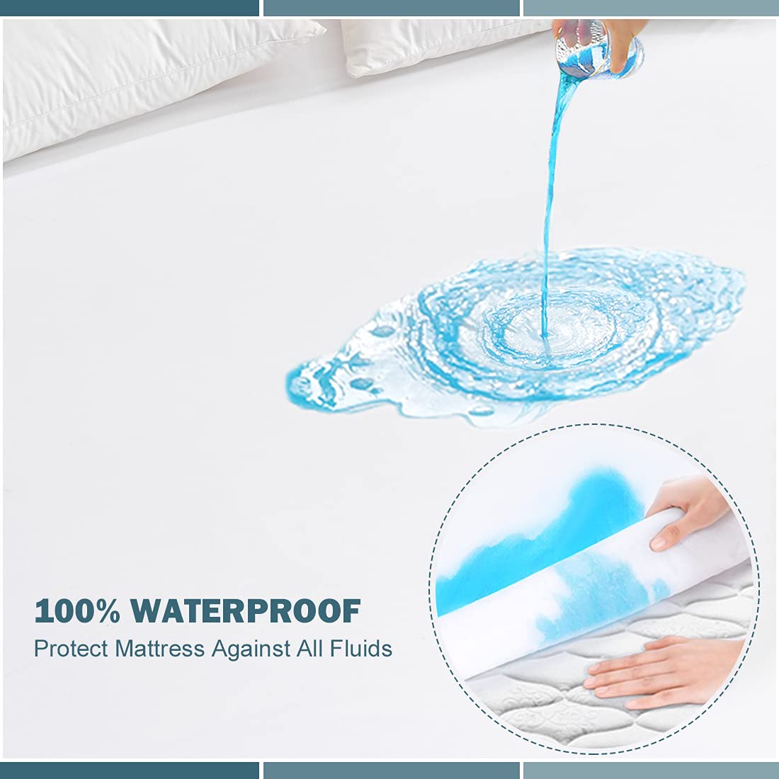 Waterproof Twin Mattress Protector - 2-Pack