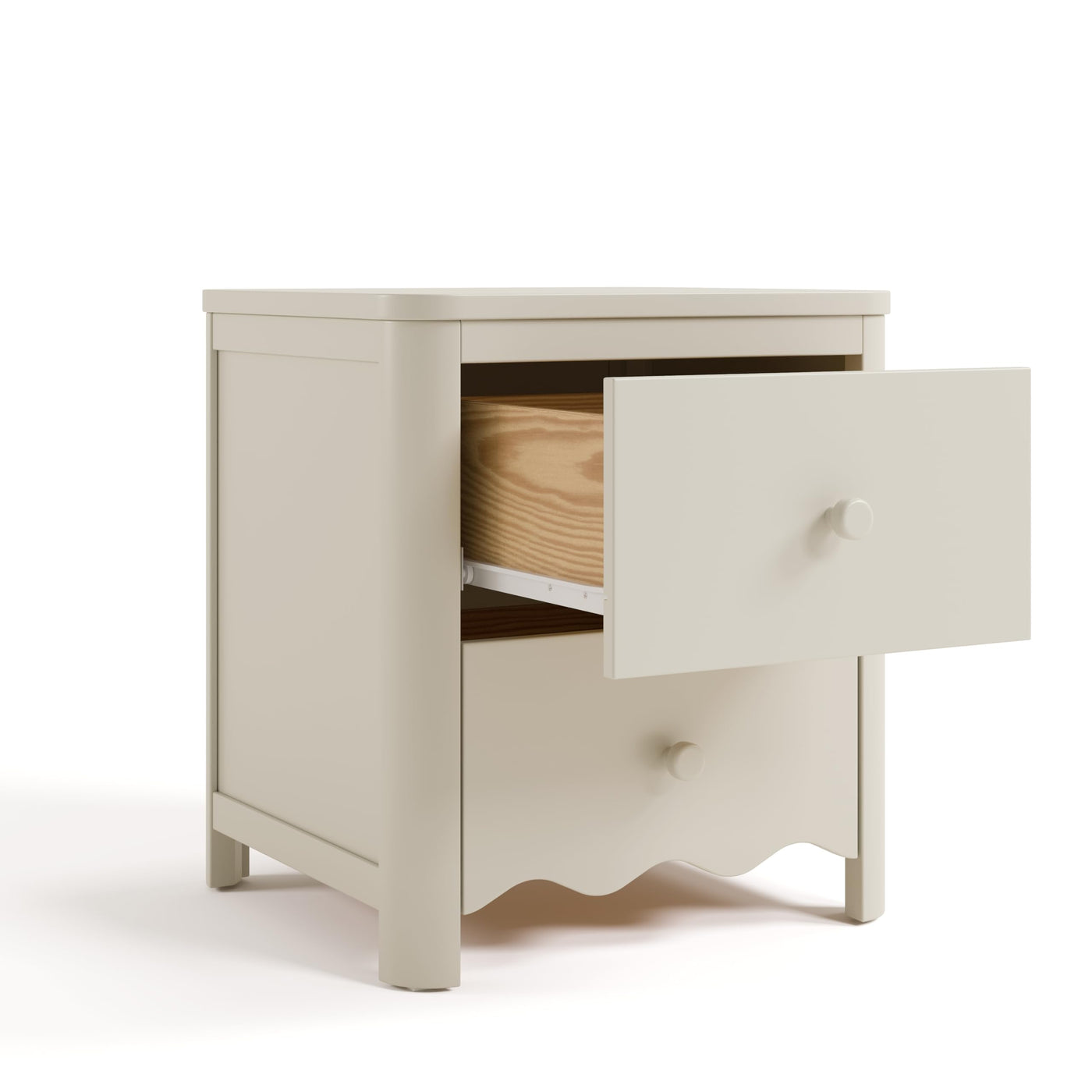 2-Drawer Kids Nightstand - Frosted Oat