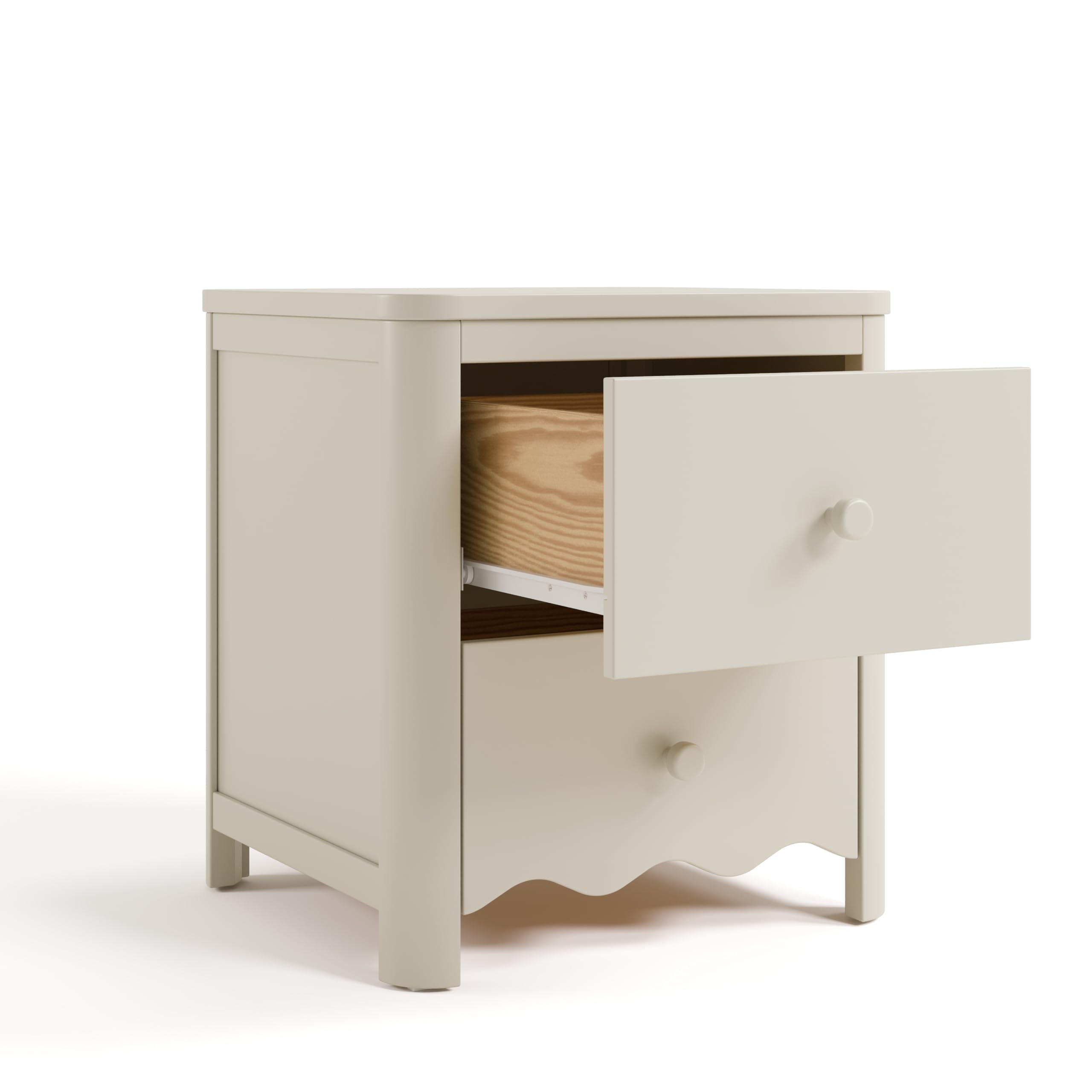 2-Drawer Kids Nightstand - Frosted Oat