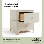 2-Drawer Kids Nightstand - Frosted Oat