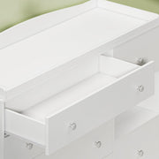 Kids 6-Drawer Dresser & Changing Table - White