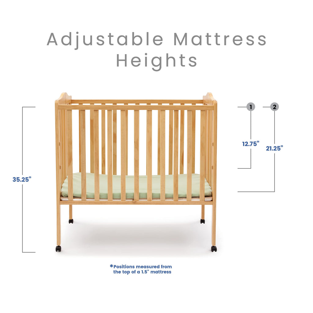 Portable Mini Baby Crib - Natural