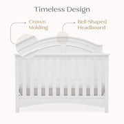 6-in-1 Convertible Crib - White