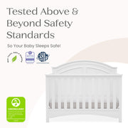 6-in-1 Convertible Crib - White