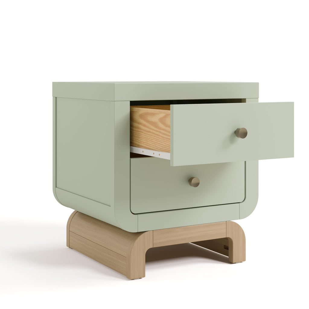 2-Drawer Kids Nightstand - Sage & Driftwood