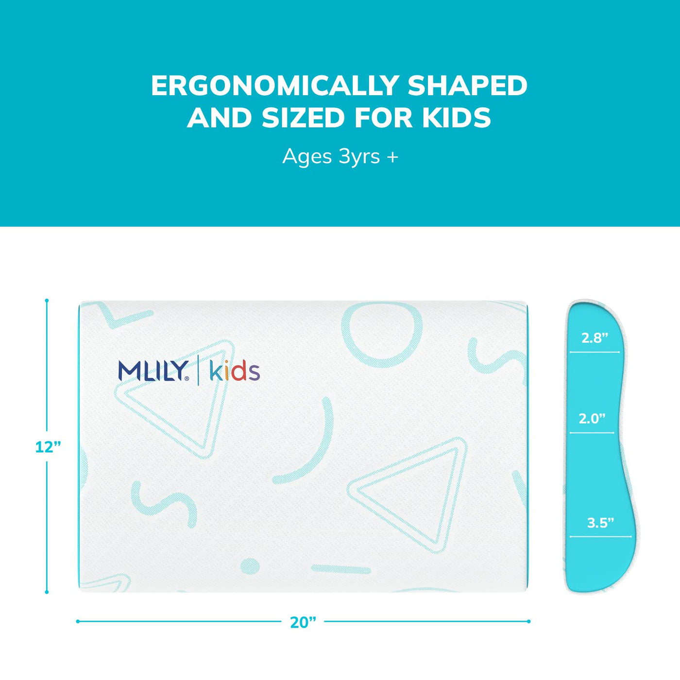 Kids Memory Foam Pillow - Blue