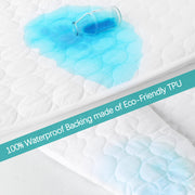 Waterproof Crib Mattress Protector - 2-Pack White