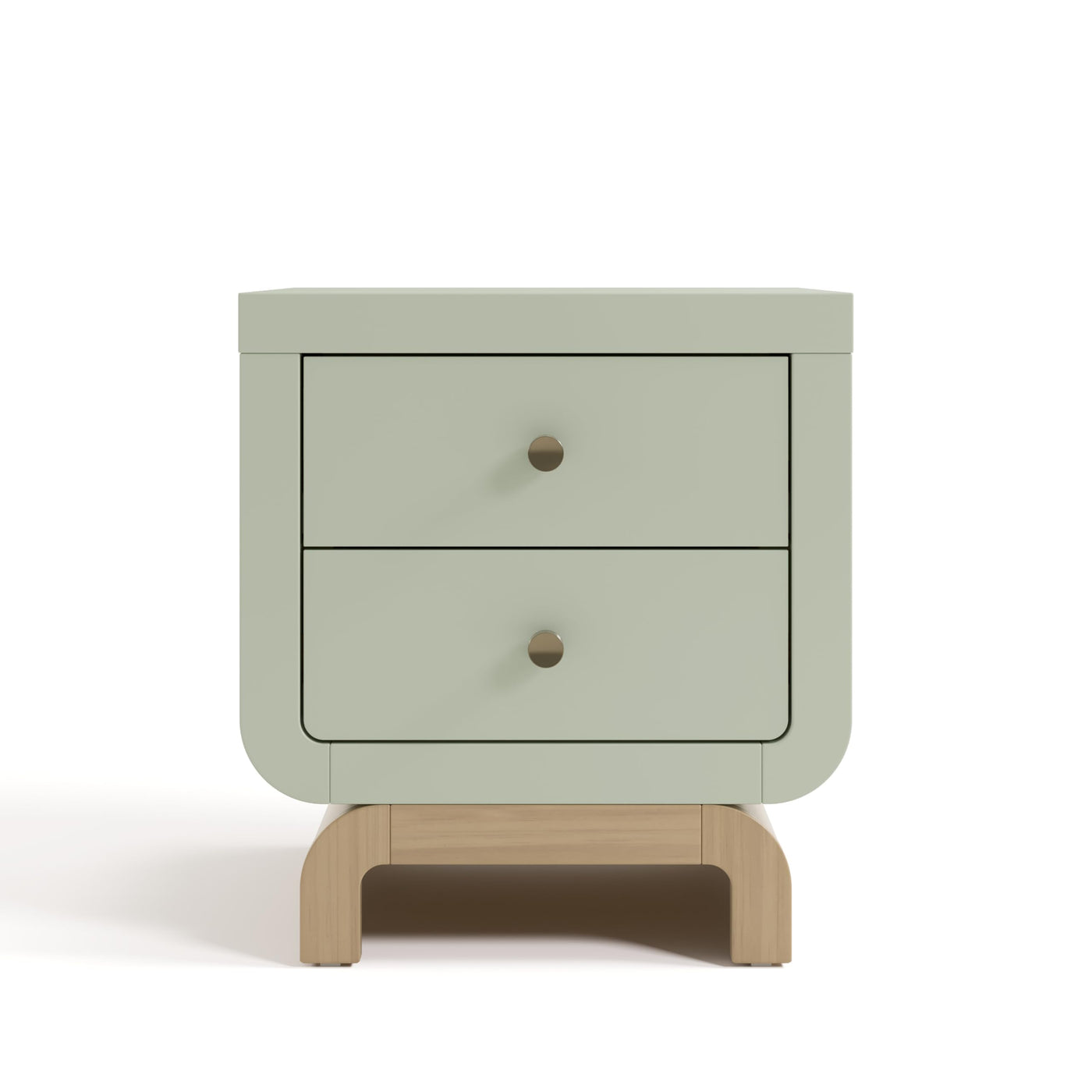 2-Drawer Kids Nightstand - Sage & Driftwood
