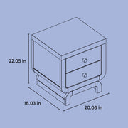 2-Drawer Kids Nightstand - Sage & Driftwood