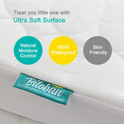 Waterproof Crib Mattress Protector - 2-Pack White