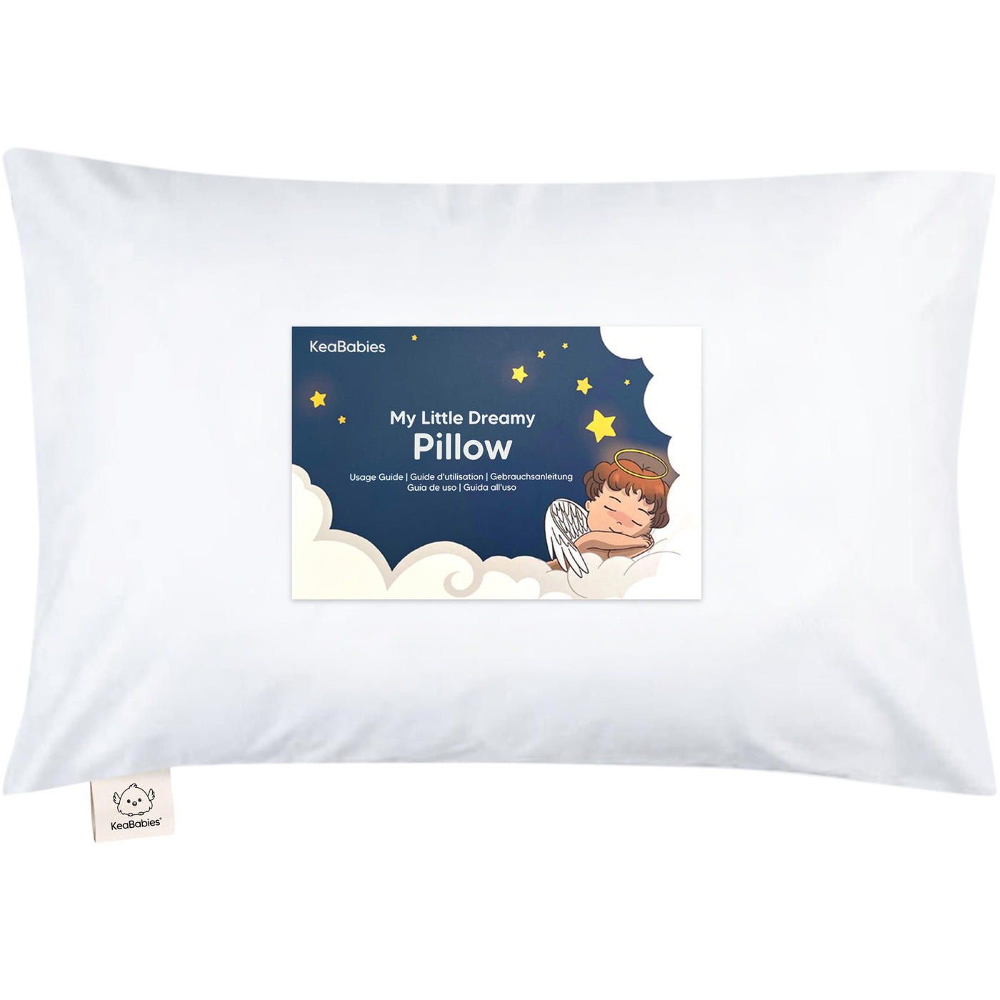 Organic Cotton Toddler Pillow with Pillowcase - Soft White