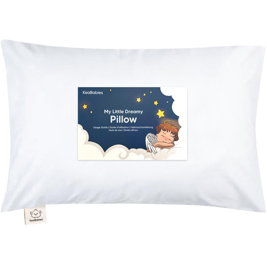 Organic Cotton Toddler Pillow with Pillowcase - Soft White