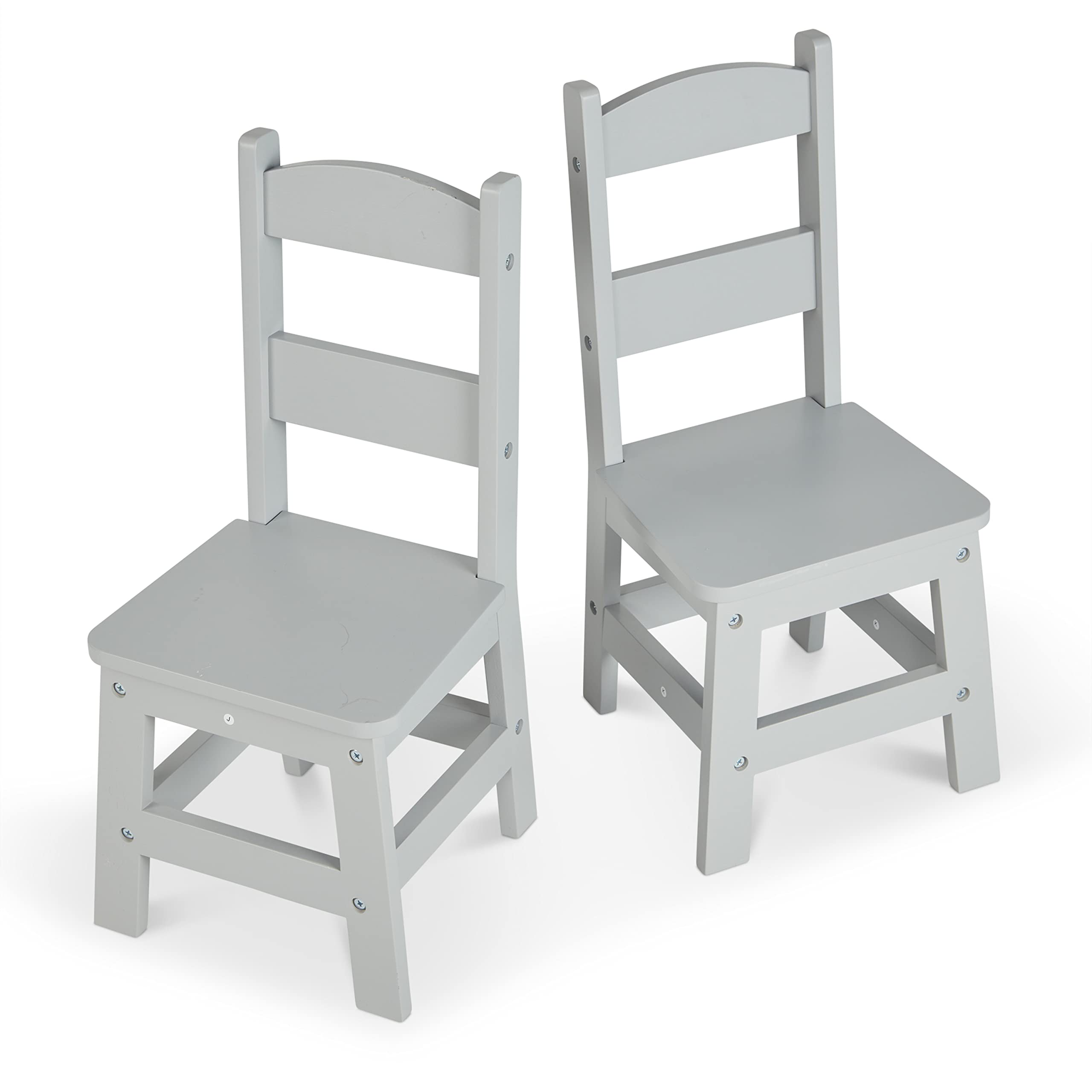 Kids Wooden Chair Set - Gray