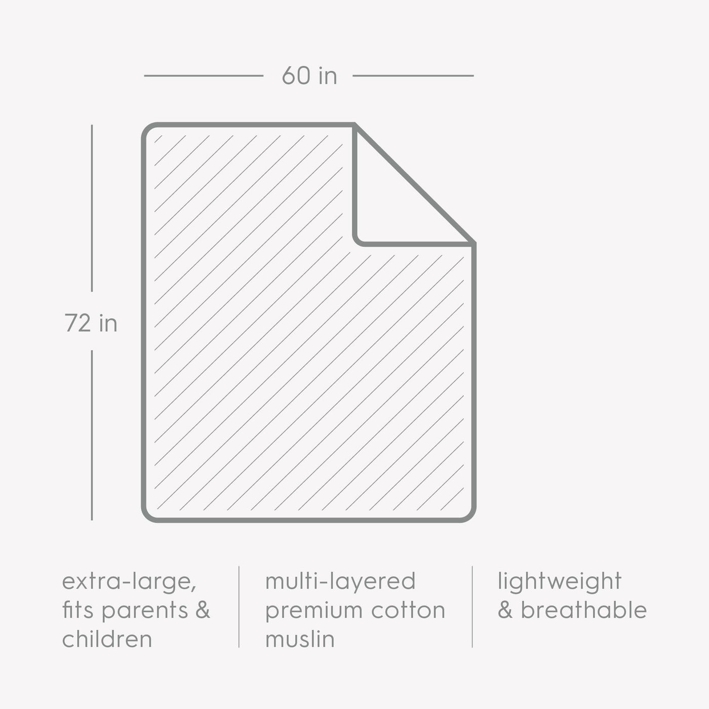 Premium Muslin Quilted Throw - Bison Pattern