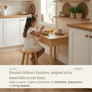 Montessori Kids Table & Chair Set with Storage