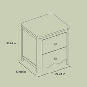 2-Drawer Kids Nightstand - Frosted Oat