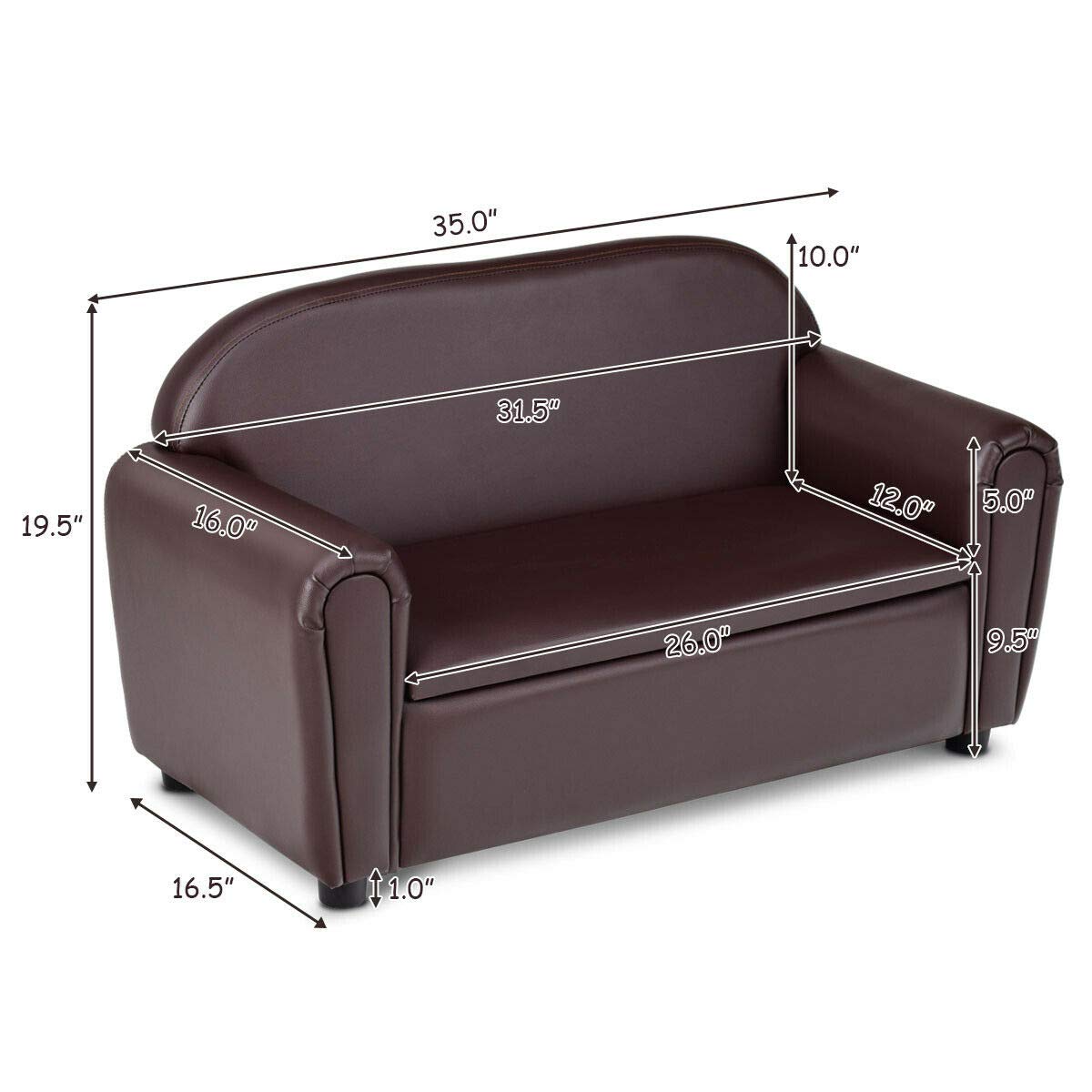 Kids Sofa Chair with Storage