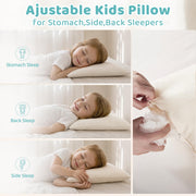 LOFE® Adjustable Kids Pillow 16x22, Youth Pillow for Kids Ages 4-12