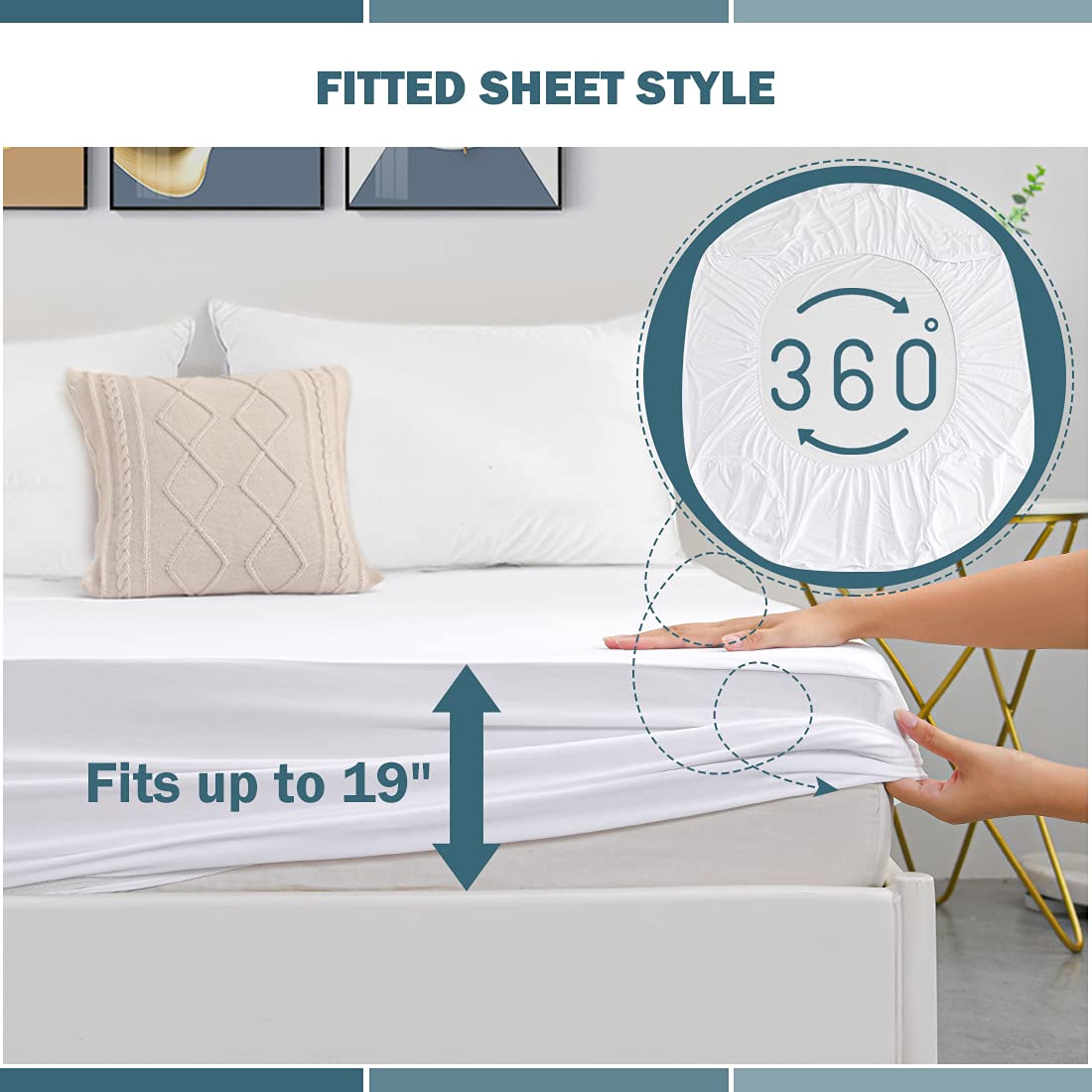 Waterproof Twin Mattress Protector - 2-Pack