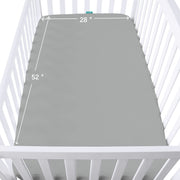 Waterproof Crib Sheets - Grey (2-Pack)