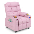 Kids Recliner Chair with Cup Holder - Pink