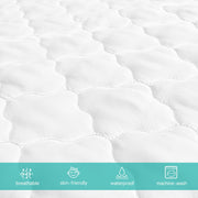 Waterproof Crib Mattress Protector - White