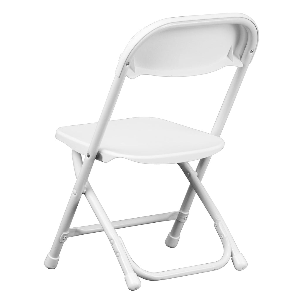 Kids Folding Chair Set - White (10-Pack)