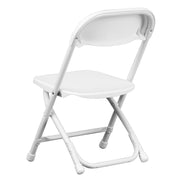 Kids Folding Chair Set - White (10-Pack)