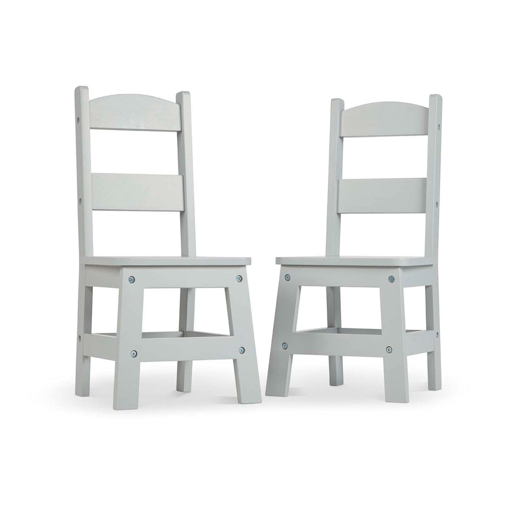 Kids Wooden Chair Set - Gray