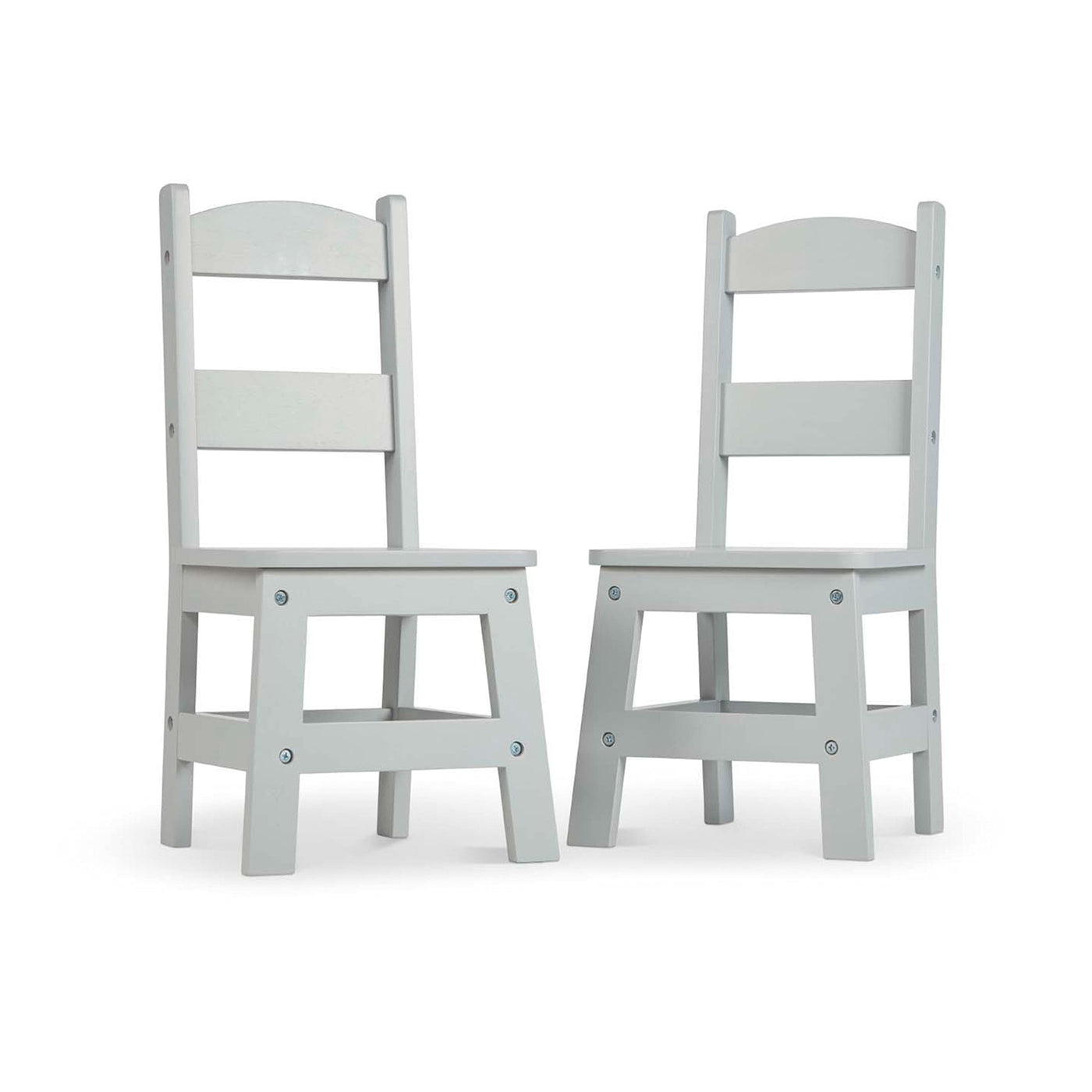 Kids Wooden Chair Set - Gray