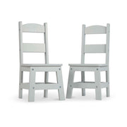 Kids Wooden Chair Set - Gray