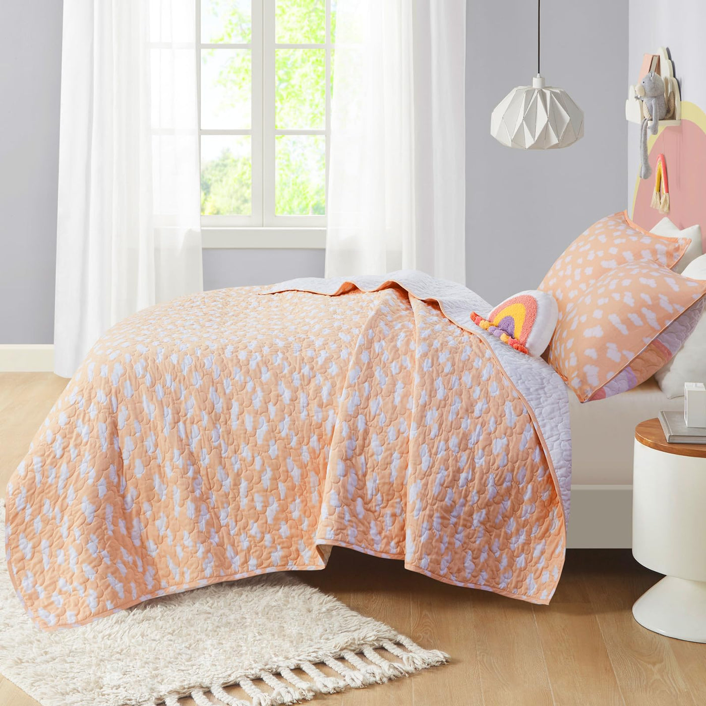 Rainbow Cloud Quilt Set - Full/Queen (4-Piece)