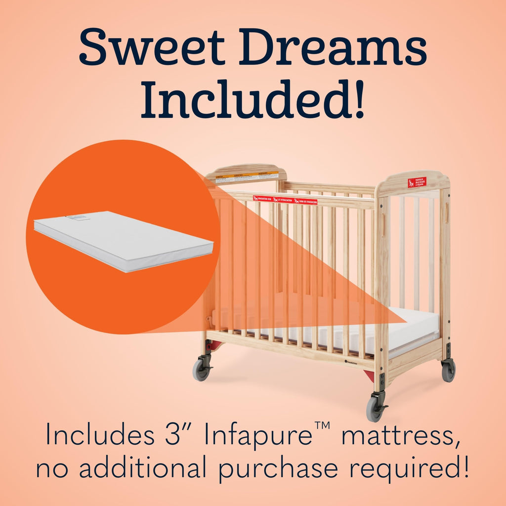 Daycare Evacuation Crib - Natural