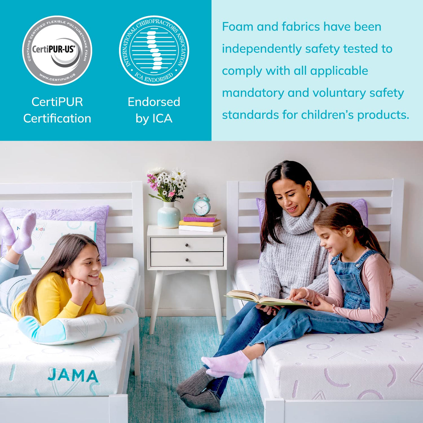 Kids Memory Foam Pillow - Blue