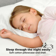 Organic Cotton Toddler Pillow with Pillowcase - Soft White
