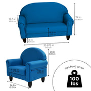 Kids Chair & Couch Set - Deep Water