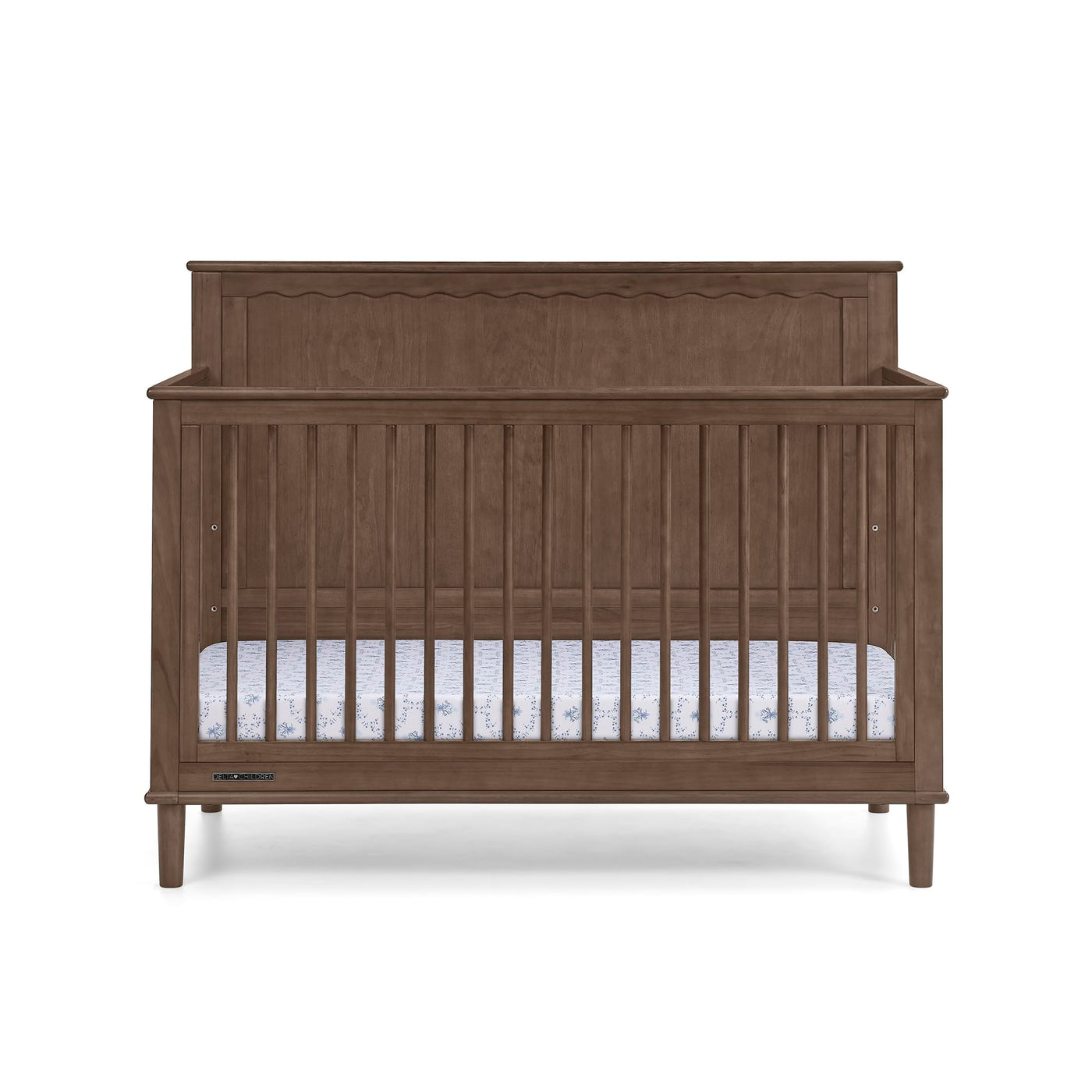 6-in-1 Convertible Crib - Teak Brown
