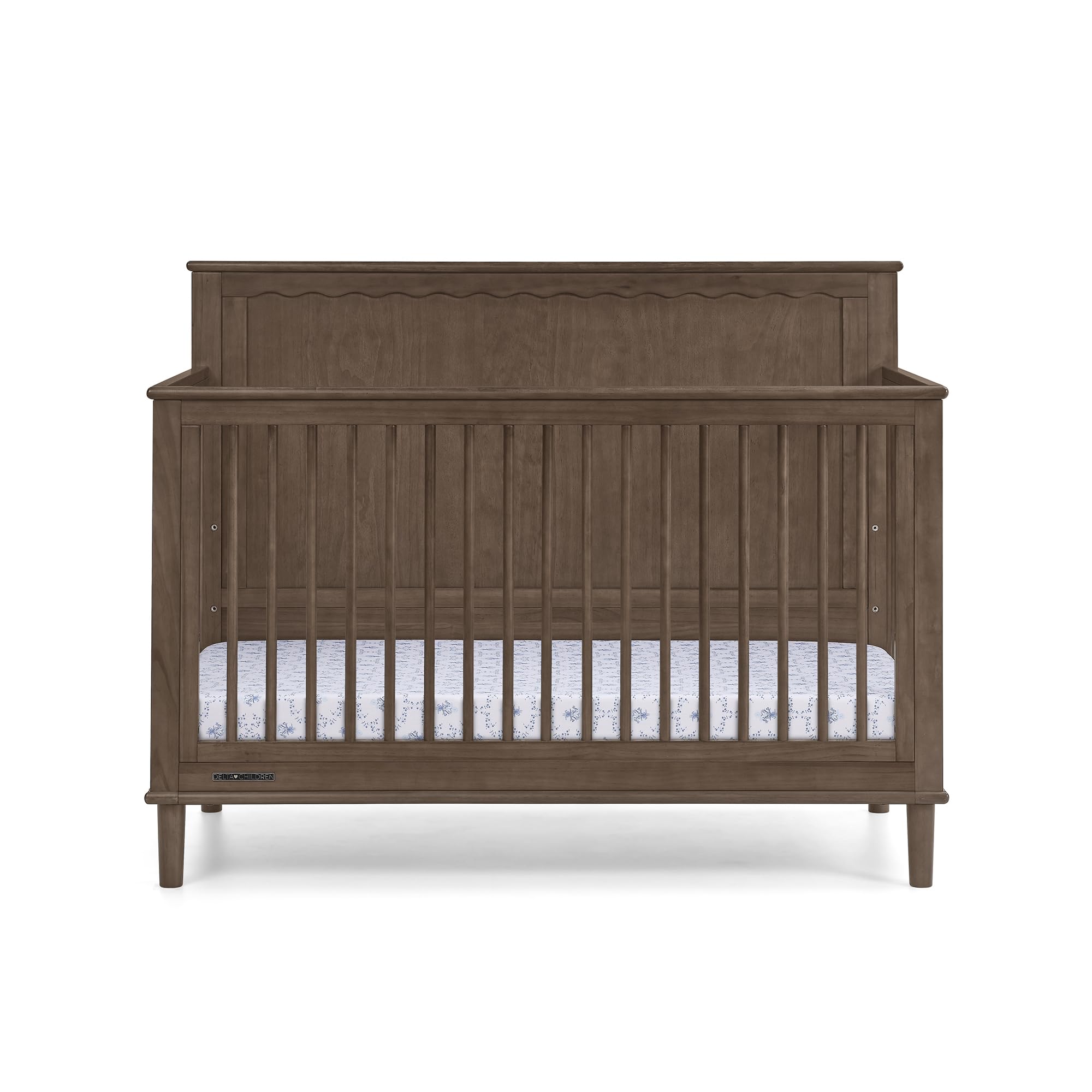 6-in-1 Convertible Crib - Teak Brown