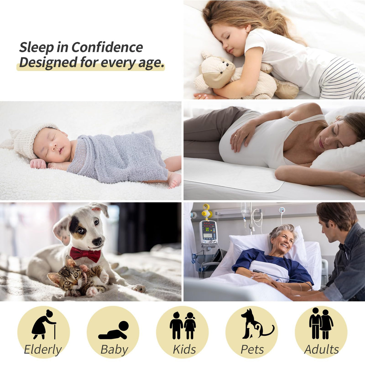 Waterproof Reusable Bed Pad - 34" x 52"